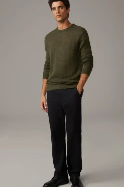 Strellson Strick-Alpaka-Mix Pullover Alpus, oliv