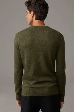 Strellson Strick-Alpaka-Mix Pullover Alpus, oliv