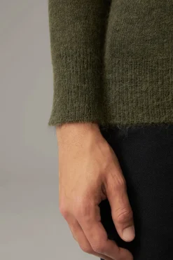 Strellson Strick-Alpaka-Mix Pullover Alpus, oliv
