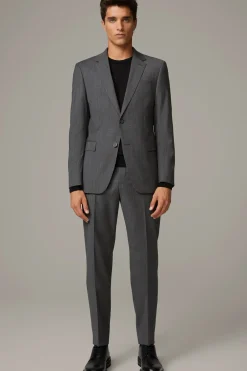 Strellson Anzüge-Anzug Aidan-Max, dunkelgrau meliert