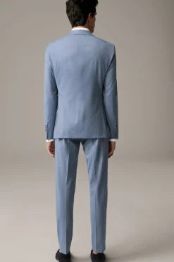 Strellson Anzüge-Anzug Caidan Melwin, blau gemustert