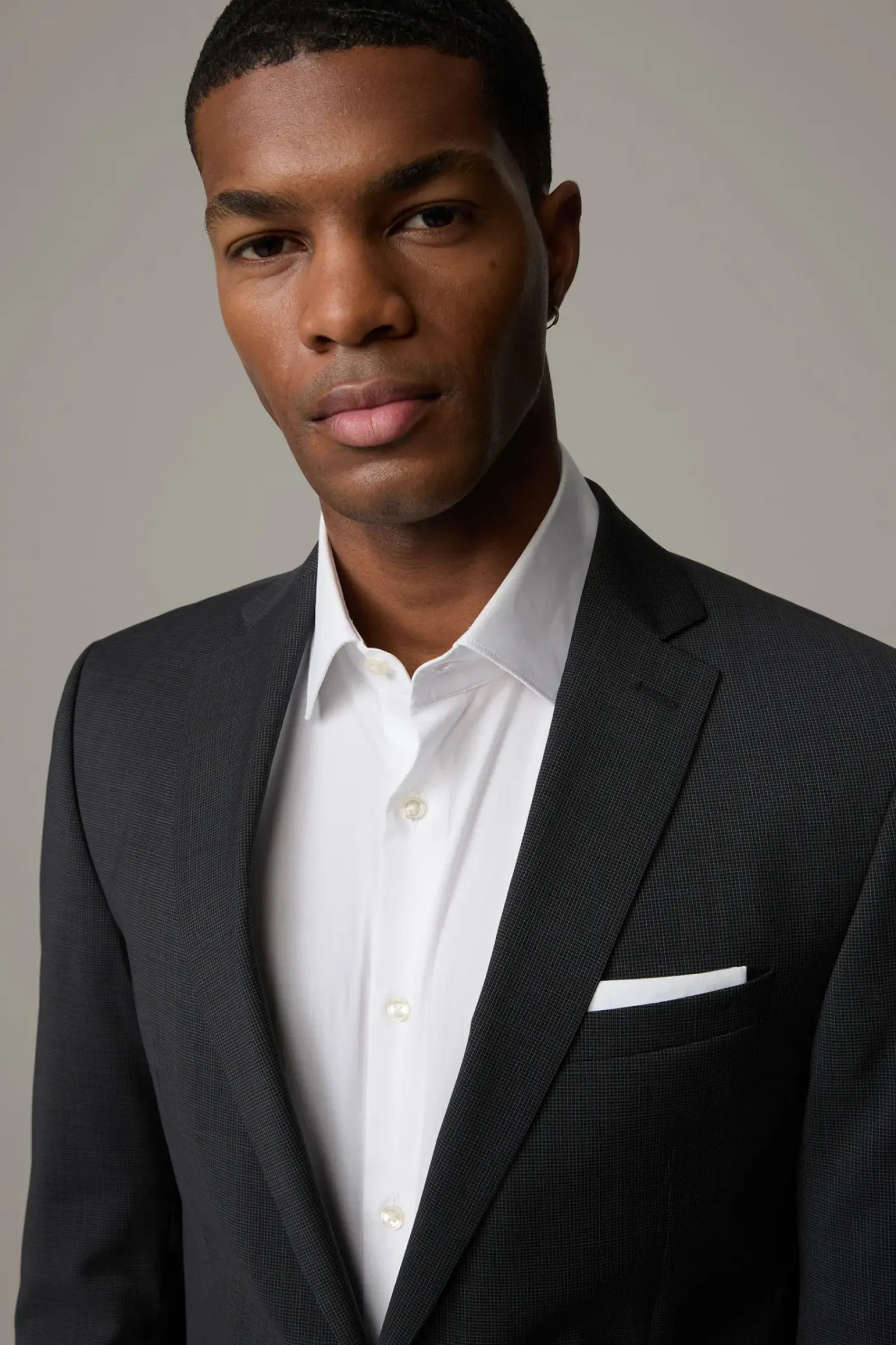 Strellson Anzüge-Anzug Rick-Jans, dunkelgrau gemustert