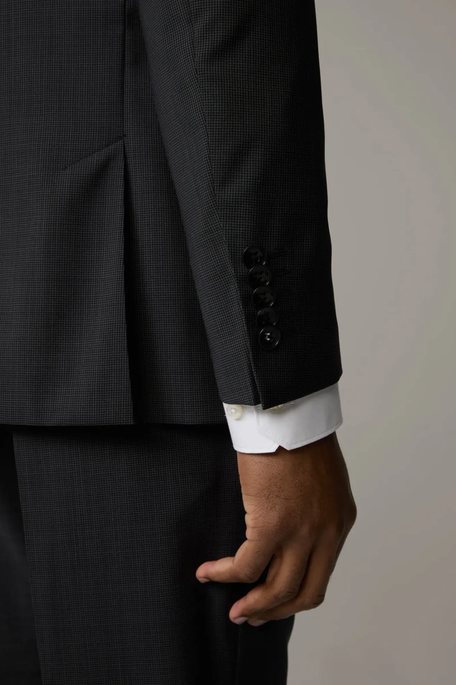 Strellson Anzüge-Anzug Rick-Jans, dunkelgrau gemustert