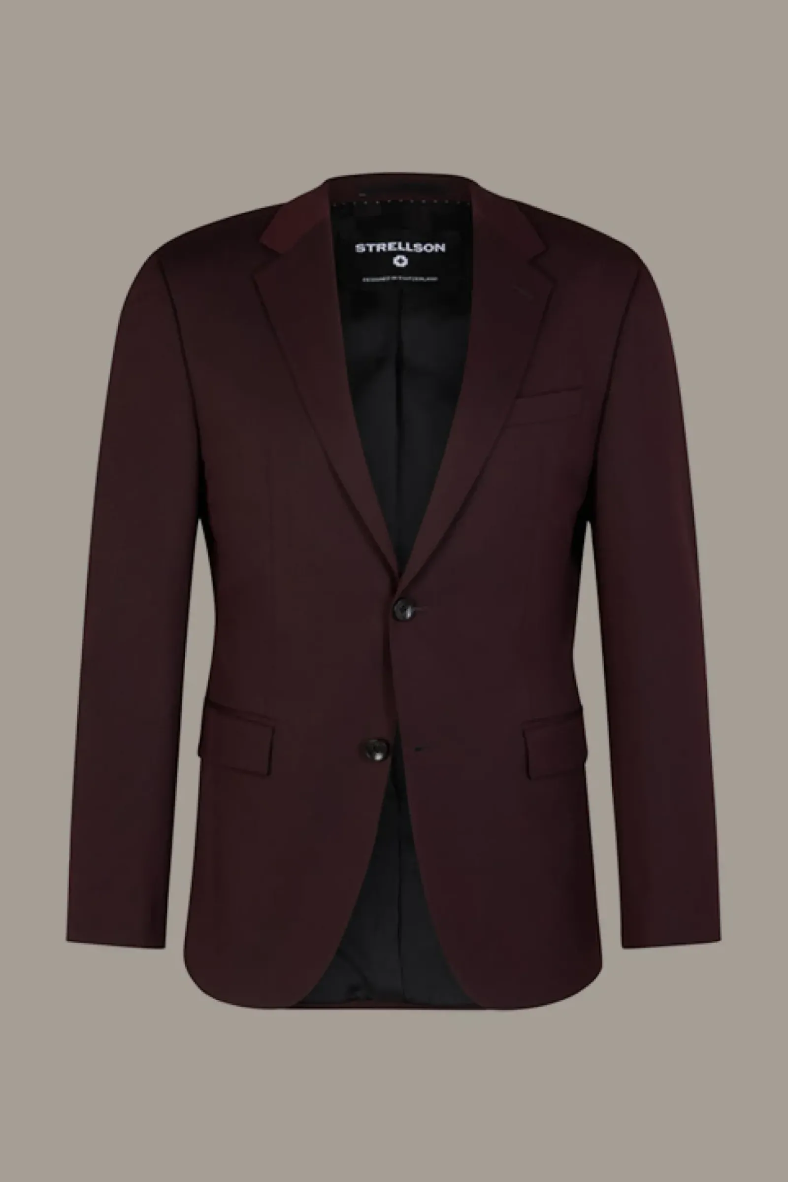 Strellson Baukastenanzüge|Anzüge-Baukasten-Anzug Aidan-Melwin, bordeauxrot