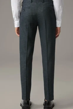 Strellson Hosen-Baukasten-Anzughose Kynd, oliv-blau meliert