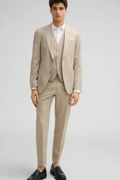 Strellson Hosen-Baukasten-Anzughose Luc, beige meliert