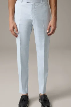 Strellson Hosen-Baukasten-Anzughose Madden, pastellblau gemustert