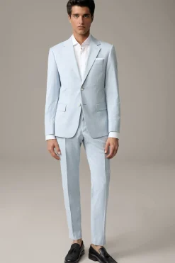 Strellson Hosen-Baukasten-Anzughose Madden, pastellblau gemustert