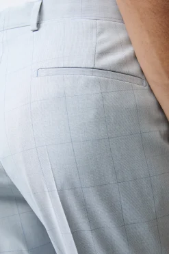 Strellson Hosen-Baukasten-Anzughose Madden, pastellblau gemustert