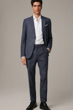 Strellson Hosen-Baukasten-Anzughose Till, dunkelblau meliert