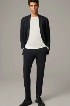 Strellson Hosen-Baukasten-Anzughose Till, navy strukturiert