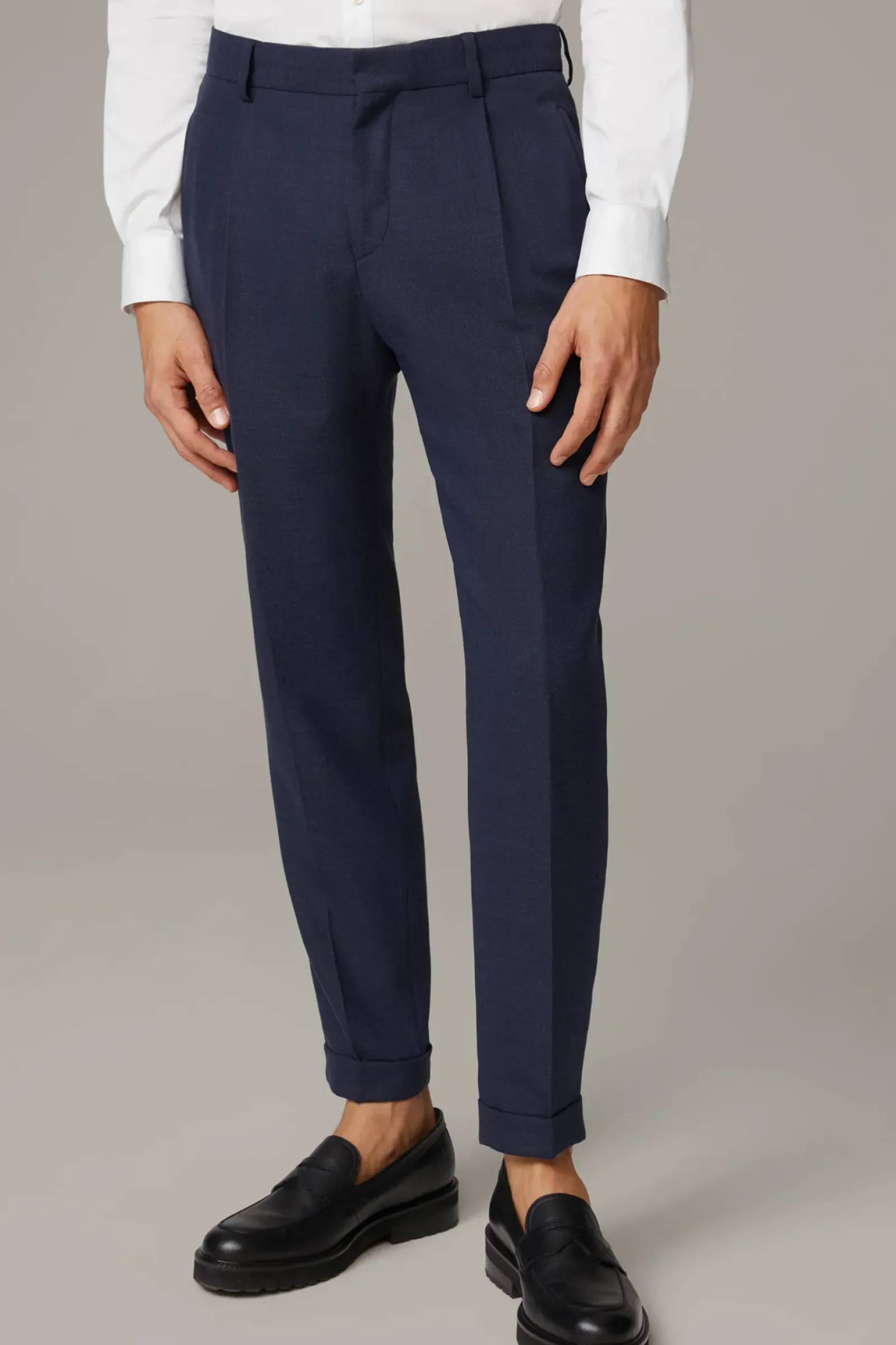 Strellson Hosen-Baukasten-Hose Luis, dunkelblau meliert