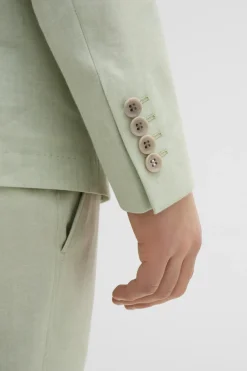 Strellson Sakkos-Baukasten-Leinen-Mix-Sakko Acon, hellgr&uuml;n