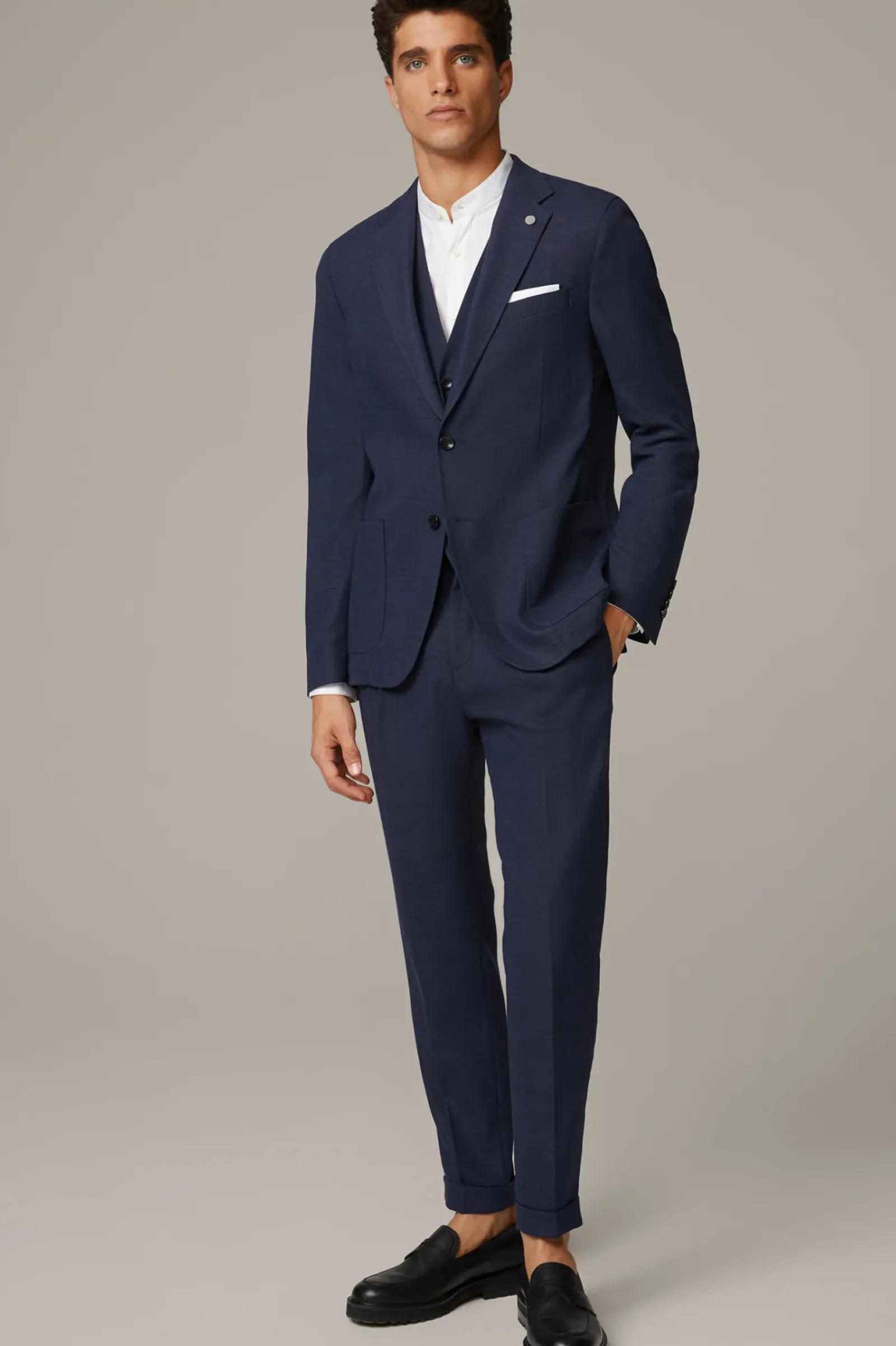 Strellson Sakkos-Baukasten-Sakko Acon, dunkelblau meliert