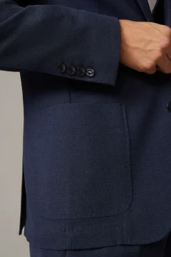 Strellson Sakkos-Baukasten-Sakko Acon, dunkelblau meliert