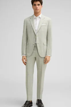 Strellson Sakkos-Baukasten-Sakko Aidan, hellgr&uuml;n kariert