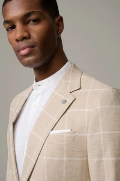 Strellson Sakkos-Baukasten-Sakko Alzer, beige kariert