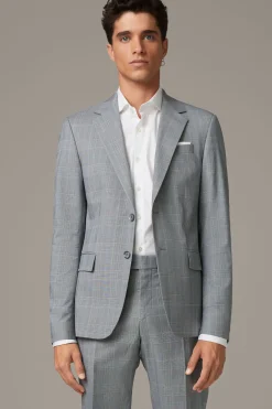 Strellson Sakkos-Baukasten-Sakko Caidan, grau kariert