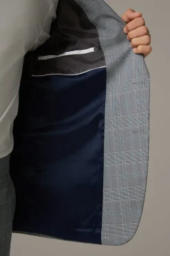 Strellson Sakkos-Baukasten-Sakko Caidan, grau kariert