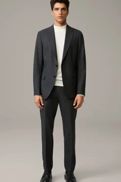 Strellson Hosen-Baukasten-Schurwoll-Chino Tius, anthrazit