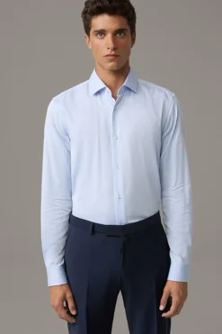 Strellson Hemden-Baumwoll-Hemd Stan, blau