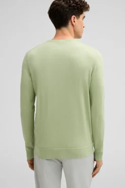 Strellson Strick-Baumwoll-Pullover Vincent, hellgr&uuml;n