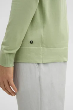 Strellson Strick-Baumwoll-Pullover Vincent, hellgr&uuml;n