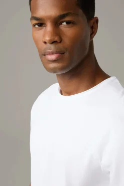 Strellson Tshirts & Sweats-Baumwoll-T-Shirt Tyler, wei&szlig;