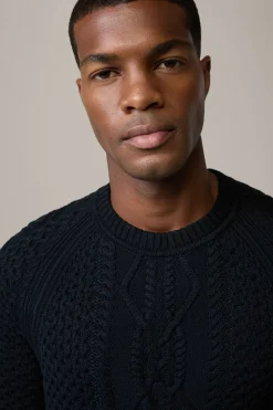 Strellson Strick-Bio-Baumwoll-Pullover Adrian, navy