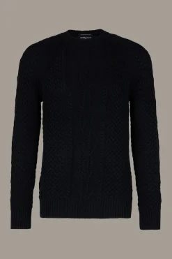 Strellson Strick-Bio-Baumwoll-Pullover Adrian, navy