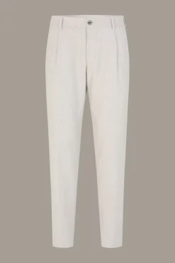 Strellson Hosen-Bundfaltenhose Lois, offwhite meliert