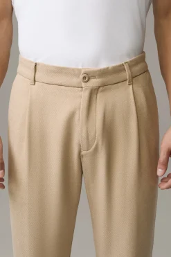 Strellson Hosen-Bundfaltenhose Louis, meliert