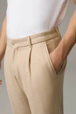 Strellson Hosen-Bundfaltenhose Louis, meliert