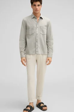 Strellson Hosen-Bundfaltenhose Louis, beige