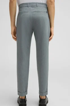 Strellson Hosen-Bundfaltenhose Louis, grau meliert