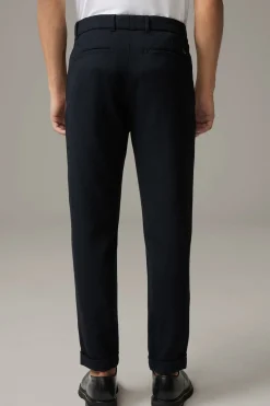 Strellson Hosen-Bundfaltenhose Louis, meliert