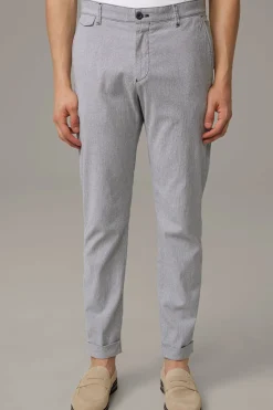 Strellson Hosen-Chino Luc, navy/weiß strukturiert