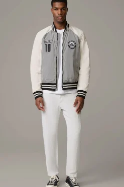 Strellson Jacken|Lederjacken-Collegejacke Wacome-Mix, /beige