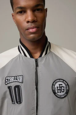 Strellson Jacken|Lederjacken-Collegejacke Wacome-Mix, /beige