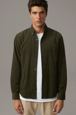 Strellson Hemden-Cord-Hemd Corey, oliv