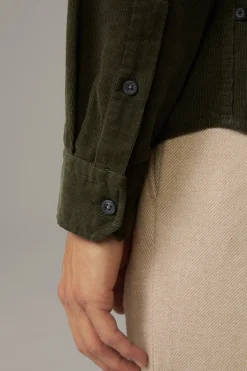 Strellson Hemden-Cord-Hemd Corey, oliv