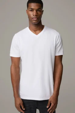 Strellson Unterwäsche|Tshirts & Sweats-Cotton Stretch T-Shirt 2er Pack, wei&szlig;