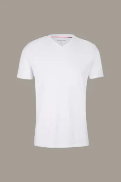 Strellson Unterwäsche|Tshirts & Sweats-Cotton Stretch T-Shirt 2er Pack, wei&szlig;