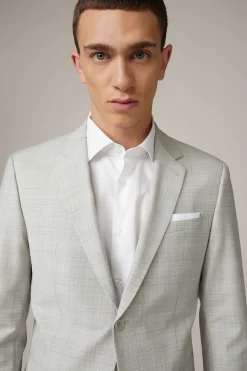 Strellson Anzüge-Flex Cross Anzug Aidan-Max, hellgrau gemustert