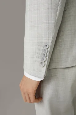 Strellson Anzüge-Flex Cross Anzug Aidan-Max, hellgrau gemustert