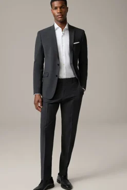 Strellson Hosen-Flex Cross Anzughose Mercer 2.0, anthrazit meliert