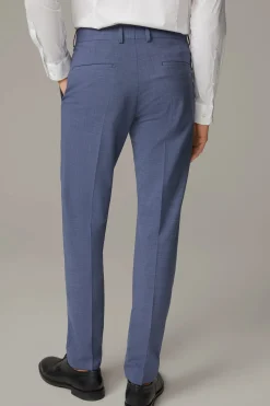Strellson Hosen-Flex Cross Baukasten-Anzughose Max, blau meliert