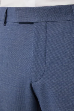 Strellson Hosen-Flex Cross Baukasten-Anzughose Max, blau meliert