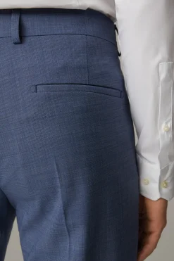 Strellson Hosen-Flex Cross Baukasten-Anzughose Max, blau meliert