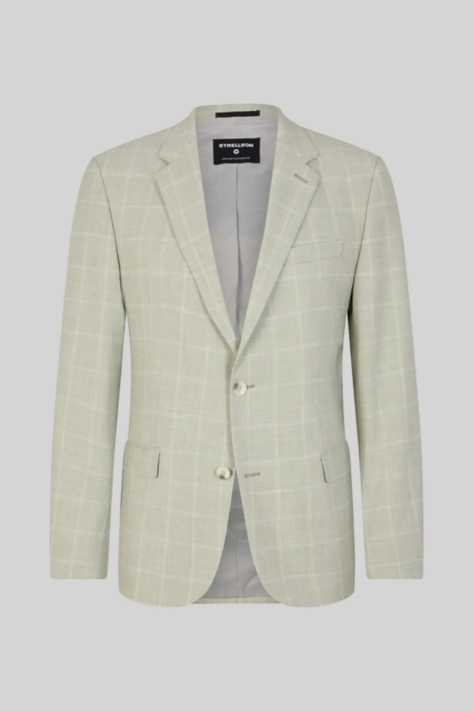Strellson Baukastenanzüge|Anzüge-Flex Cross Baukasten-Anzug Aidan-Melwin, hellgrün kariert